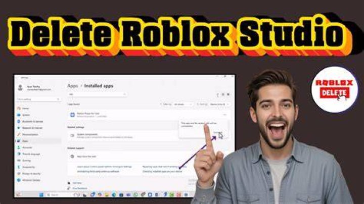 How to delete roblox studio