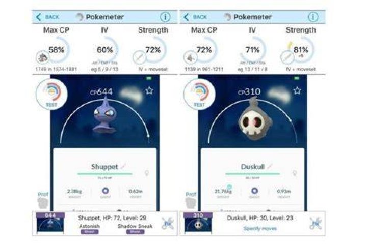 How to determine iv pokemon go