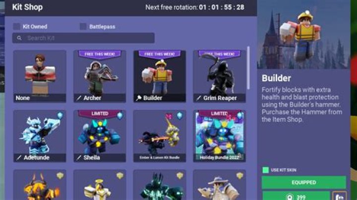 How to disable kits in roblox bedwars