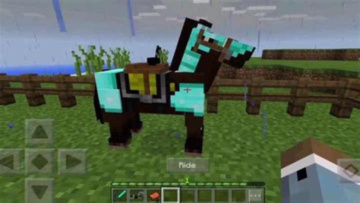How to dismount a horse in minecraft pe