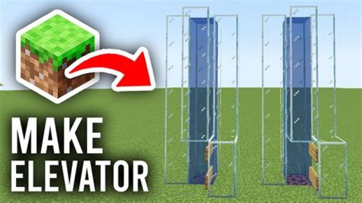 How to do a water elevator in minecraft