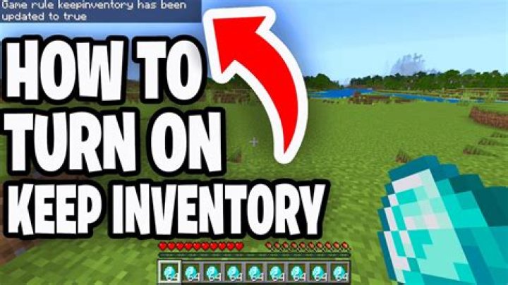 How to do keep inventory in minecraft java