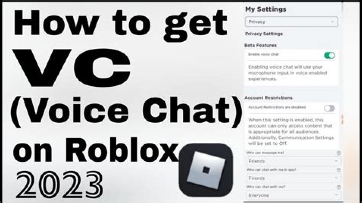 How to do vc in roblox