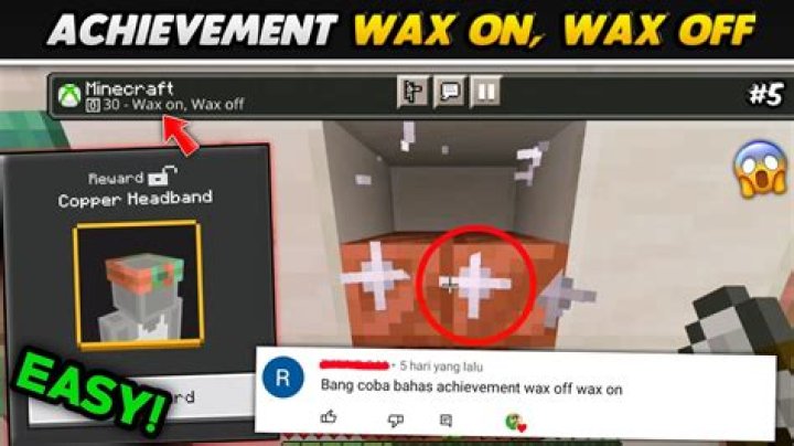 How to do wax on wax off minecraft