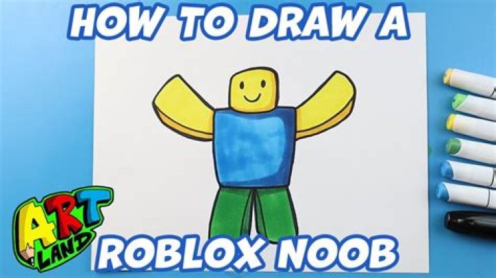 How to draw a roblox noob