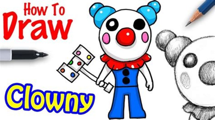How to draw a roblox piggy