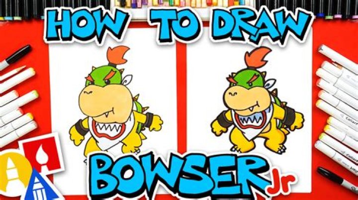 How to draw bowser from mario