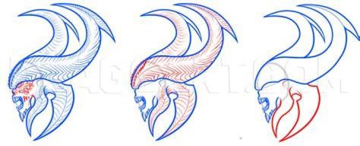 How to draw diablo