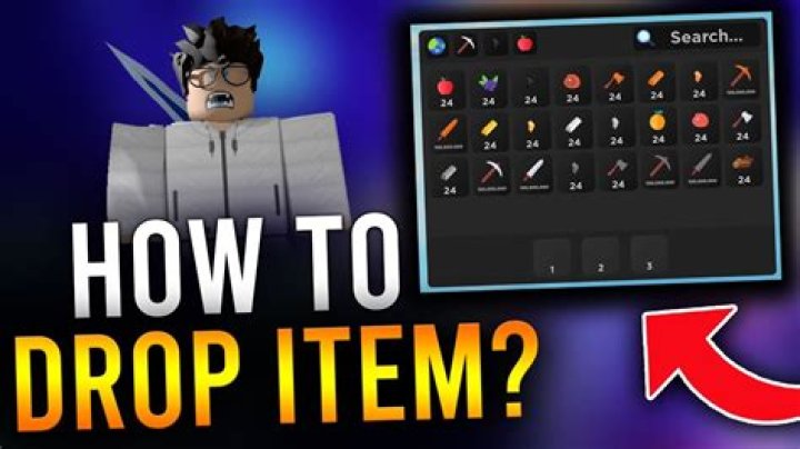 How to drop in roblox