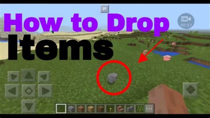 How to drop items in minecraft pocket edition