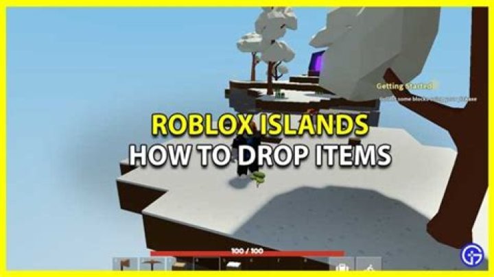 How to drop stuff in islands roblox