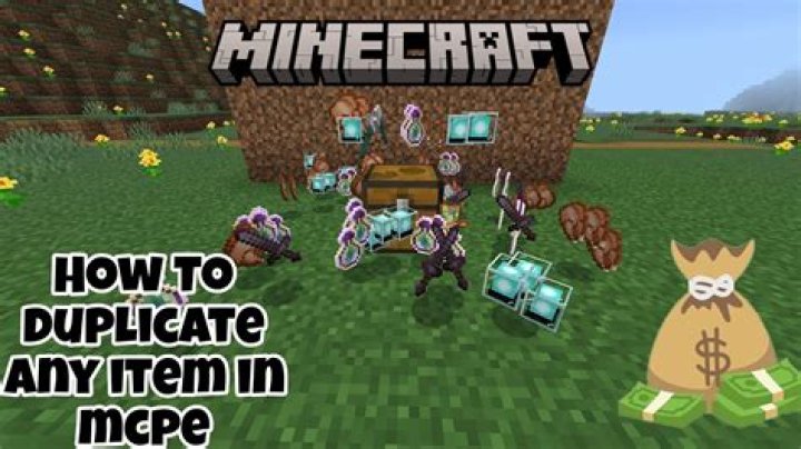 How to duplicate items in minecraft pocket edition