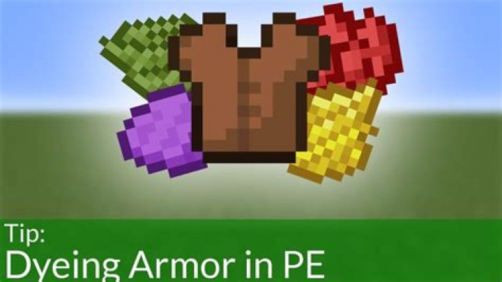 How to dye armor in minecraft pocket edition