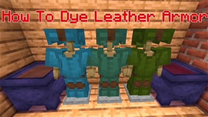 How to dye leather armor in minecraft 1.14
