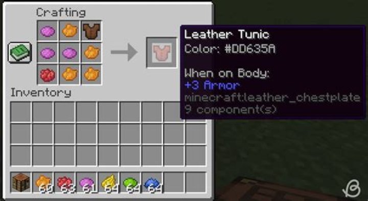 How to dye leather armor in minecraft java