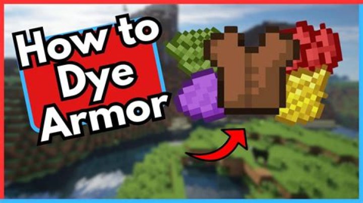 How to dye your armor in minecraft pe