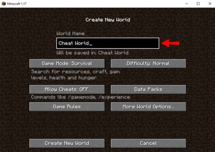 How to enable cheats in a minecraft world