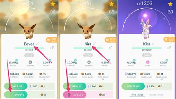 How to evolve eevee in sylveon pokemon go