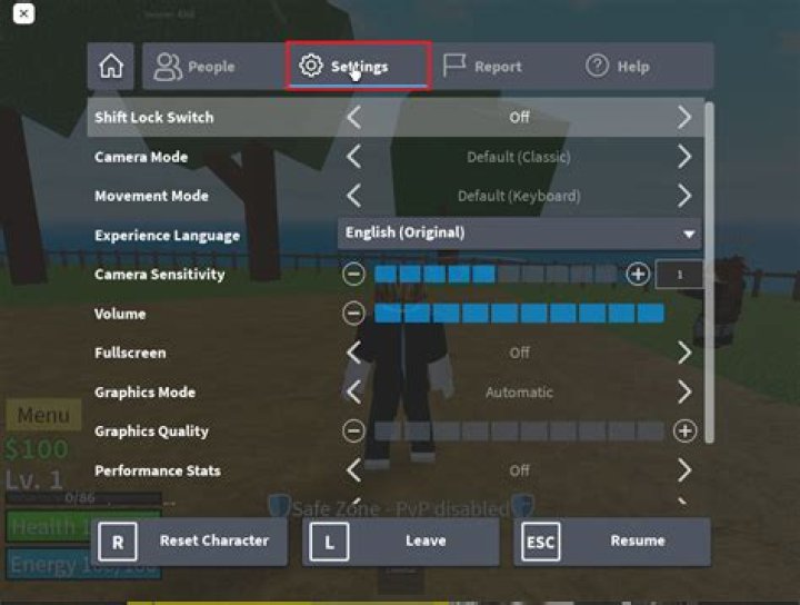 How to exit full screen on roblox
