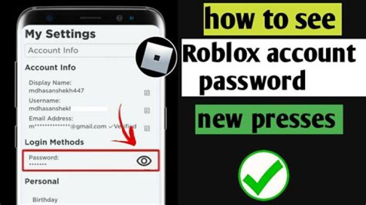 How to figure out your roblox password