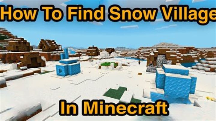 How to find a snow village in minecraft