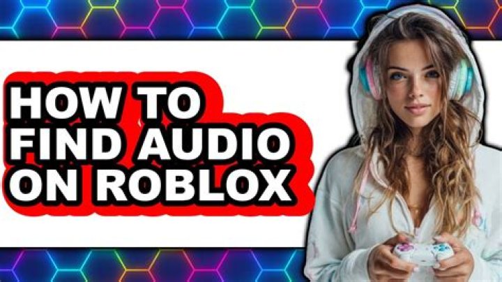 How to find audio on roblox