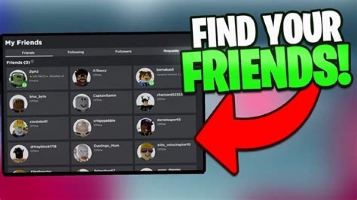 How to find friends on roblox