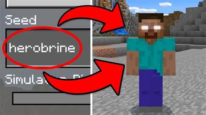 How to find herobrine in minecraft pe seed