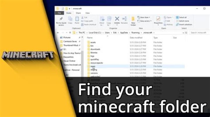 How to find minecraft folder on windows 10