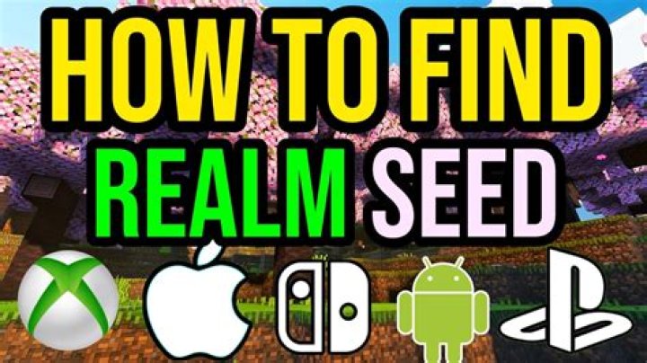 How to find seed in minecraft bedrock realm