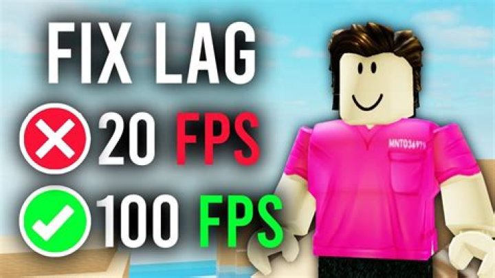 How to fix lag in roblox
