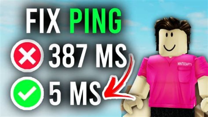 How to fix ping on roblox