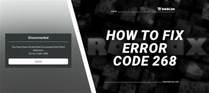 How to fix roblox error code 268