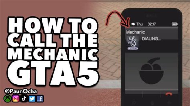 How to fix the mechanic in gta 5