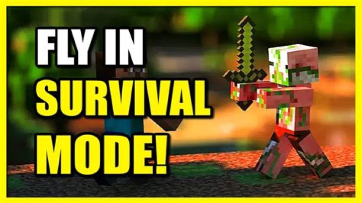 How to fly in survival mode minecraft pc