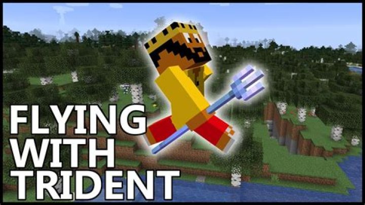 How to fly with a trident in minecraft