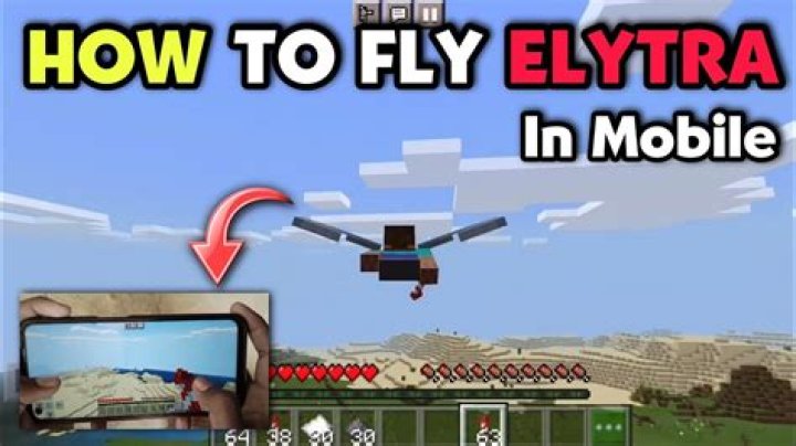 How to fly with elytra in minecraft mobile