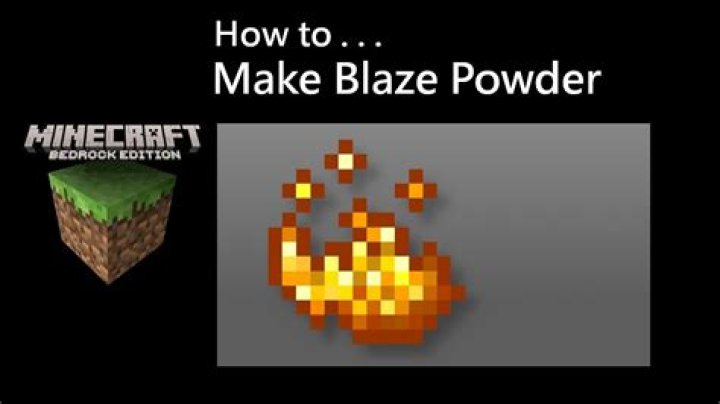 How to get a blaze powder in minecraft