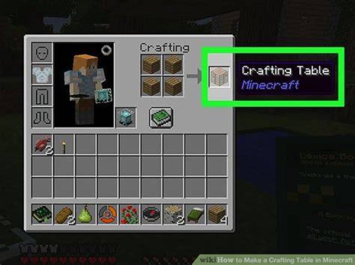 How to get a crafting table in minecraft