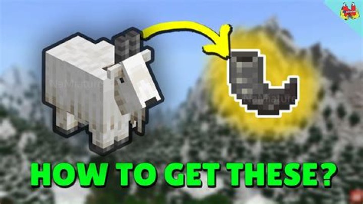 How to get a goat horn in minecraft