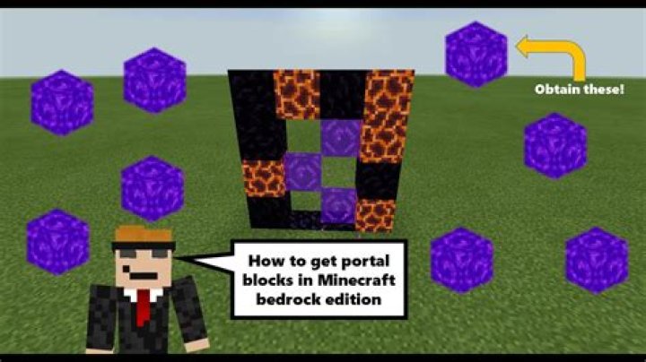 How to get a portal block in minecraft