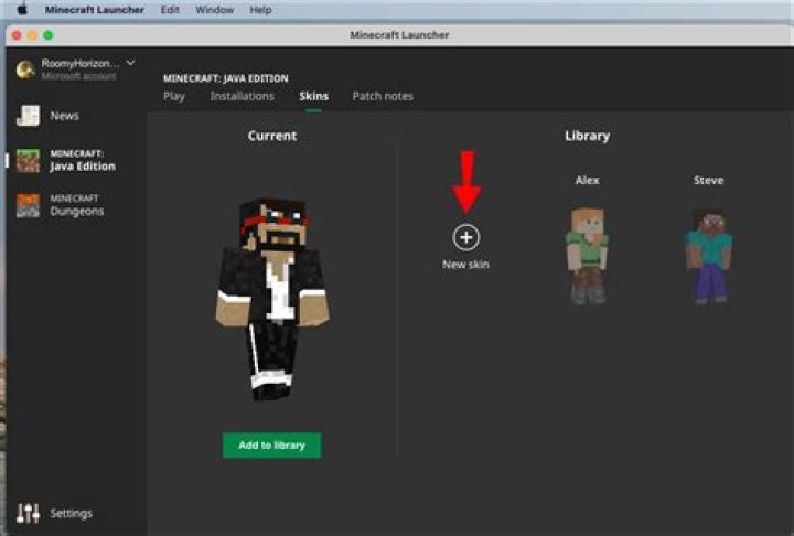 How to get a skin on minecraft java