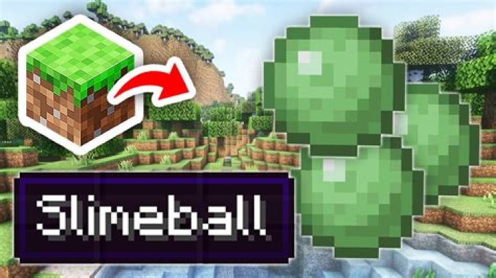 How to get a slimeball in minecraft pe