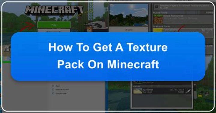 How to get a texture pack on minecraft
