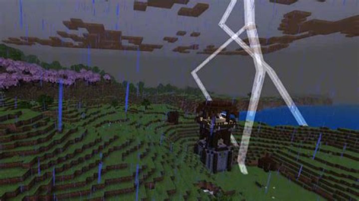 How to get a thunderstorm in minecraft survival