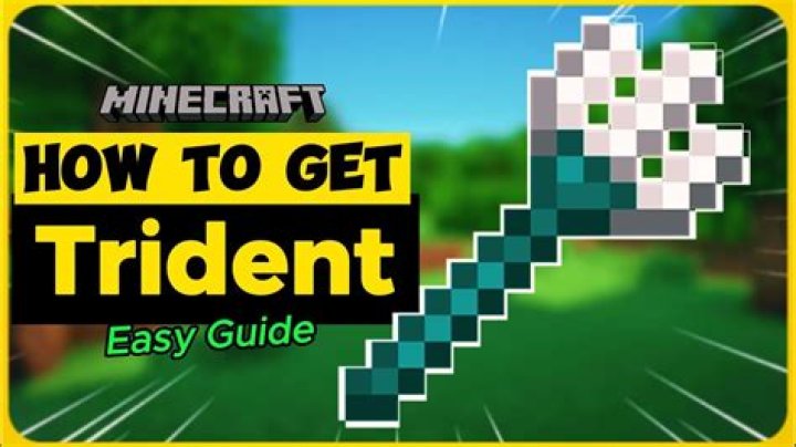 How to get a trident in minecraft java