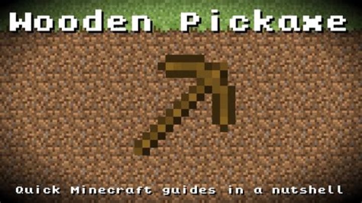 How to get a wooden pickaxe in minecraft