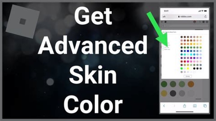 How to get advanced skin tone in roblox mobile 2020