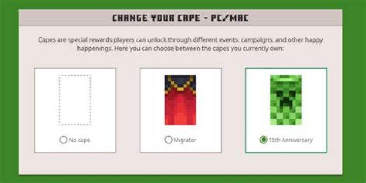How to get capes in minecraft windows 10
