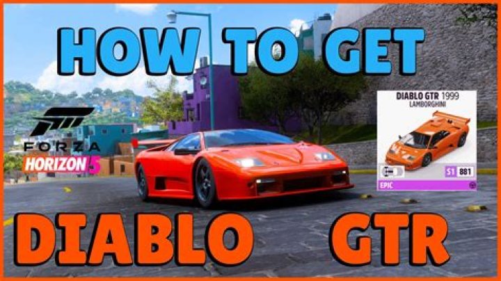 How to get diablo gtr forza horizon 5